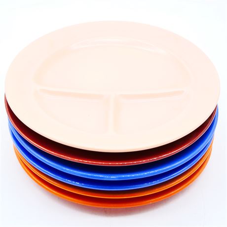 California Pottery Divided Plates (Set of 6)