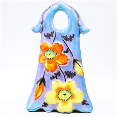 Small Hand Painted Ceramic Hanging Vase