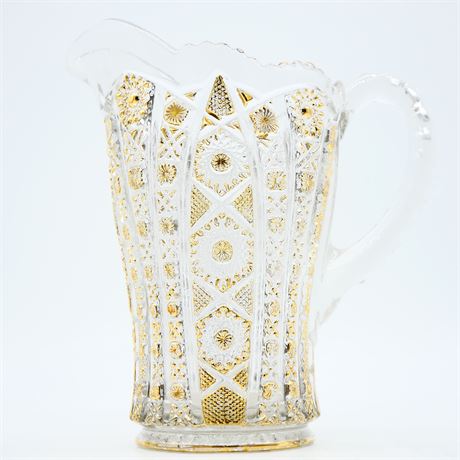 Glass Pitcher with Elaborate Design