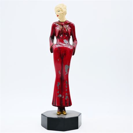 Metal Sculpture of Woman