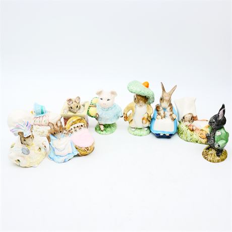 Vintage Royal Albert Beatrix Potter Figurines (Total of 9)
