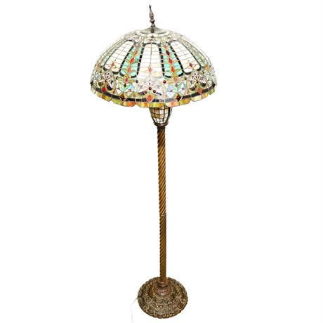Colorful Tiffany-Style Floor Lamp