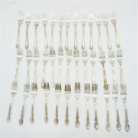 1847 Rogers Bros "Reflection" Forks (Total of 38)