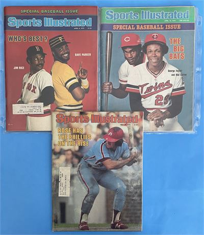 1978 & 79 Sports Illustrated Baseball Magazines Lot (3)