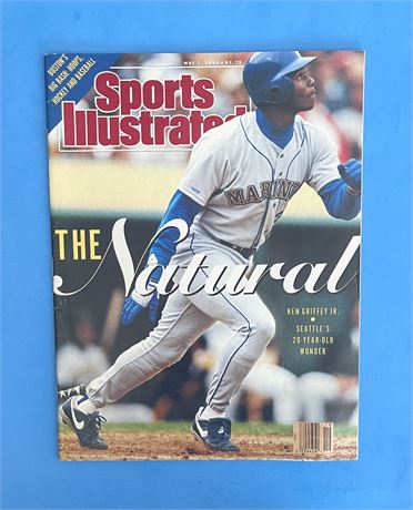 1990 Sports Illustrated Ken Griffey Jr. 20-Year Old Wonder Magazine
