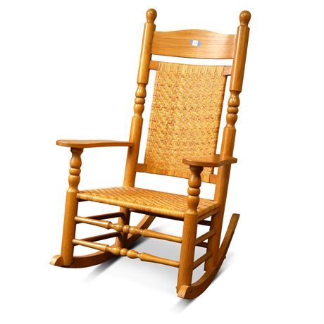 Woven Cane Rocking Chair
