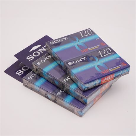 Sony P6-120MPC 8mm Video Cassettes (Total of 6) - Brand New
