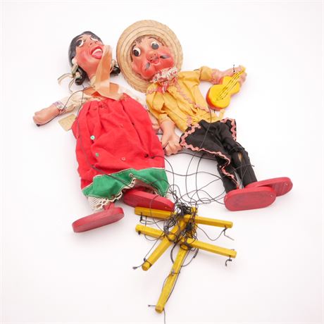 Pair of Mexican String Puppets