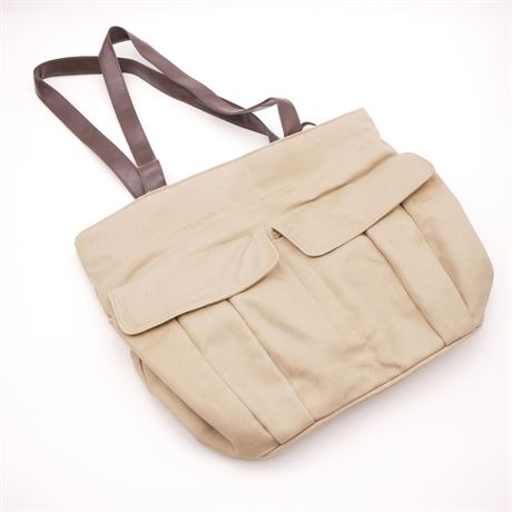 Tan Fabric Handbag