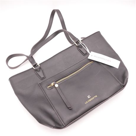 Liz Claiborne Black Faux Leather Handbag - New w/Tag
