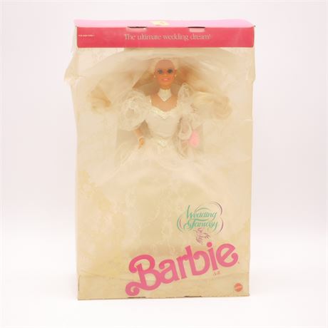 Mattel 1989 Wedding Fantasy Barbie Doll - New in Box