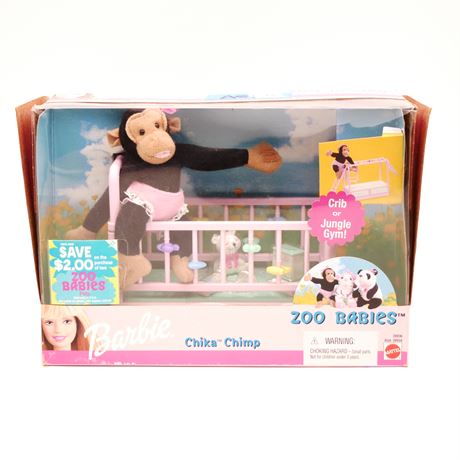 Mattel Barbie Zoo Babies Chika Chimp - New in Box