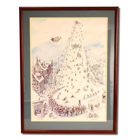 "Snow Factory #447 Ski Resort" (1979) Poster by Gary Patterson