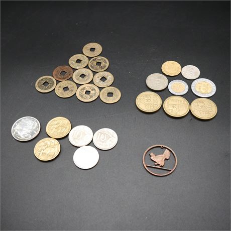 Assorted International Coins (Total of 25)