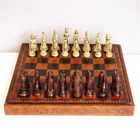 Medieval Theme Chess Set w/Storage