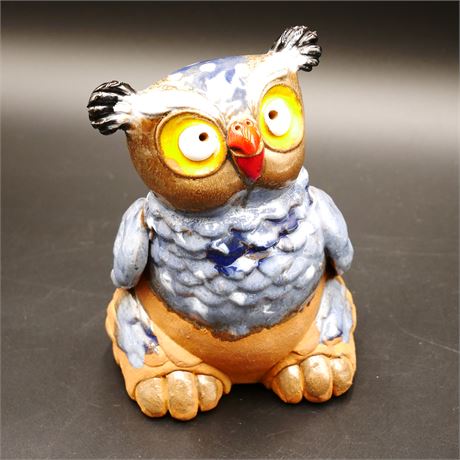 Ceramic Owl Sculpture