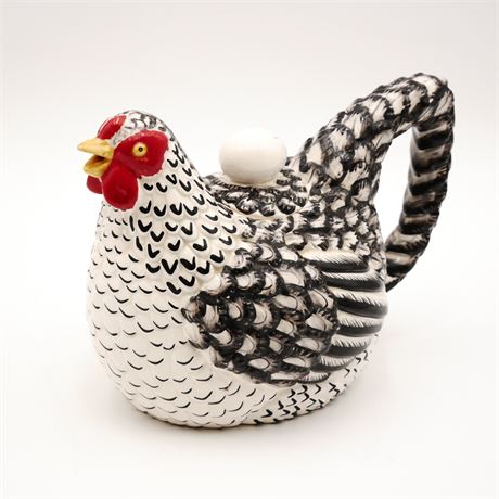 Department 56 Ceramic Chicken Teapot