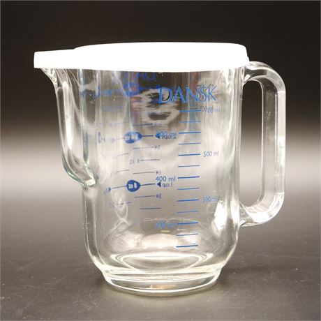 Dansk 3-cup Glass Measuring Cup w/Lid