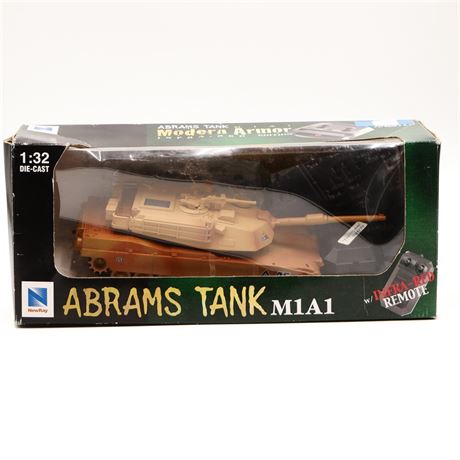 New Ray M1A1 Abrams 1:32 Scale Die Cast Remote Control Tank