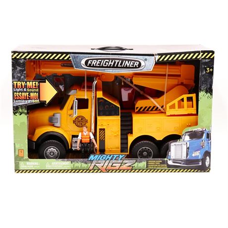 Mighty Rigz Freightliner Construction Crane Truck Toy