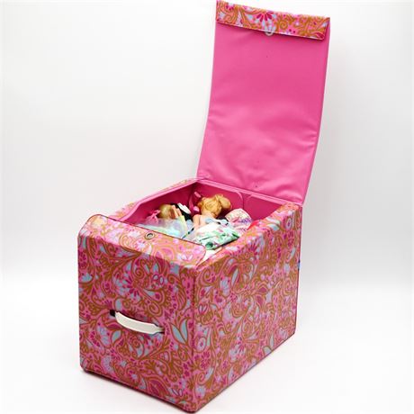 Barbie Doll & Barbie Accessory Carrying Case with Dolls & Accessories