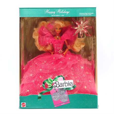 Barbie Happy Holidays 1990 Special Edition Doll