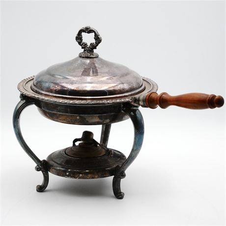 Vintage Silver Plated Chafing Dish