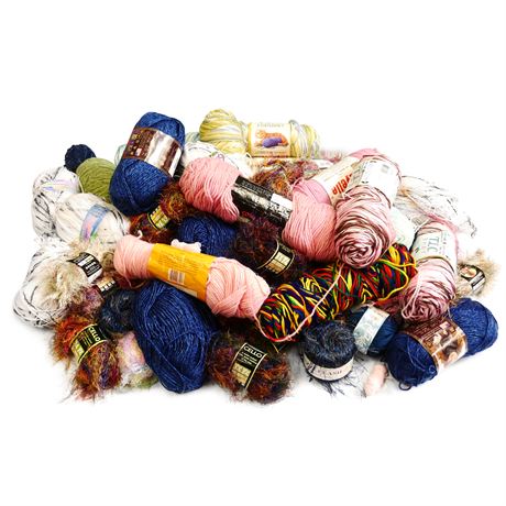 Huge Lot of Assorted Yarn (Total of 53)