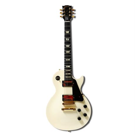 White 1991 Gibson Les Paul Studio Electric Guitar w/Combo-Lock Hardshell Case