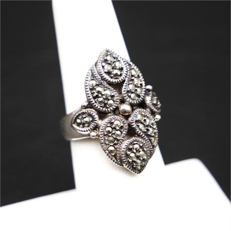 Sterling Silver w/Marcasite Ring
