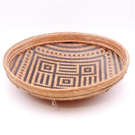 Large Two-Tone Woven Bowl
