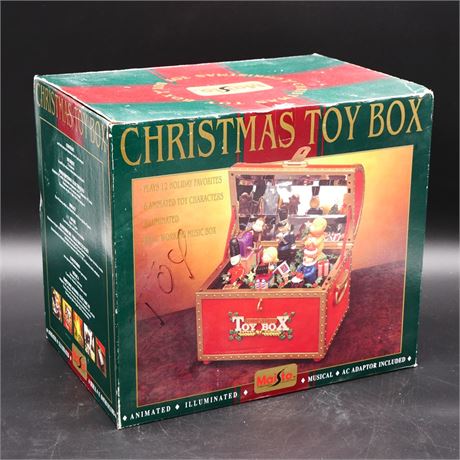 Maisto Christmas Toy Box Animated Illuminated Musical Decor (New In Box)