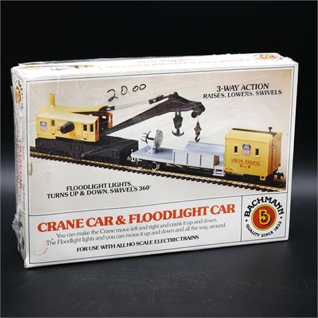 Bachmann Crane Car & Floodlight Car - New in Box