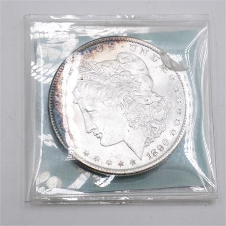 1890 Morgan Silver Dollar No Mint Mark