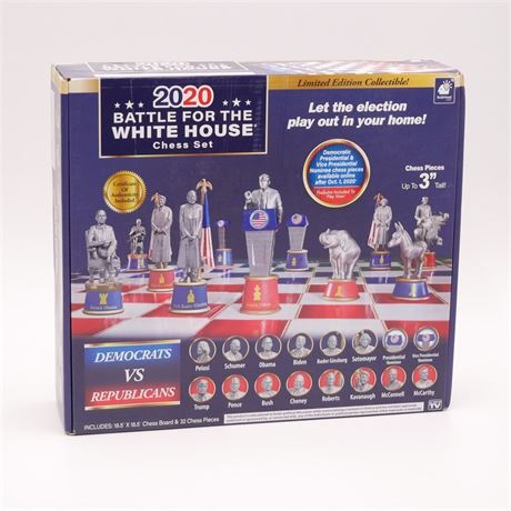 2020 Battle for the White House Chess Set - New in Box