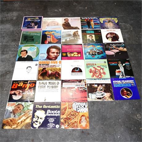 Lot of 28 Vinyl Records