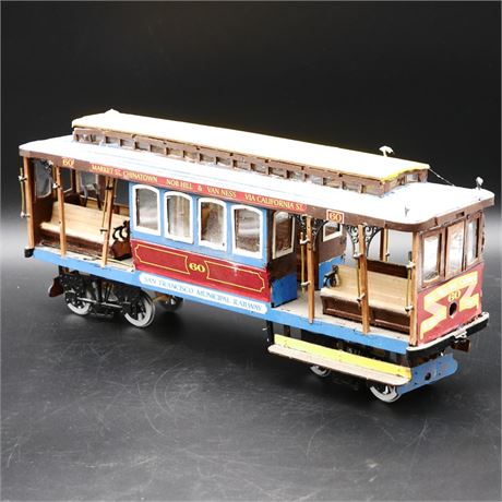 Wooden San Francisco Municipal Railway Model Car