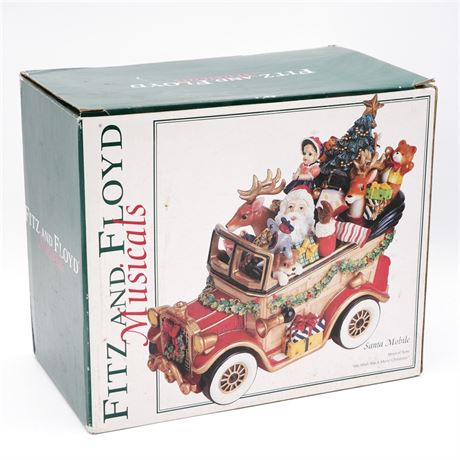 Fitz and Floyd Musicals Santa Mobile Music Box