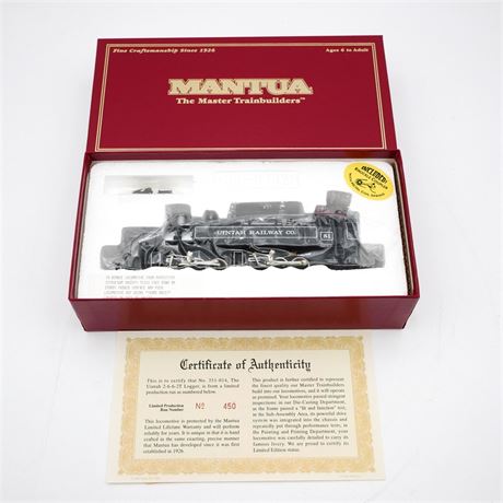 Mantua HO Scale Unitah 2-6-6-2T Articulated Logger Locomotive