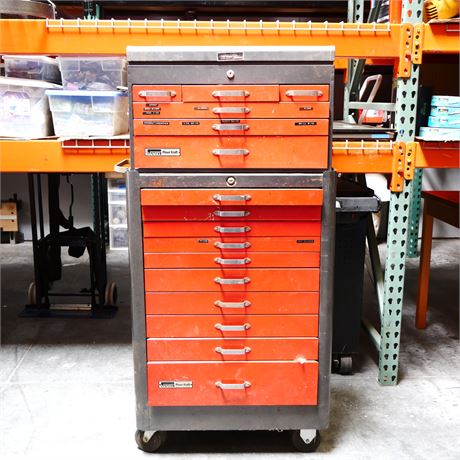 Montgomery Ward Powr-Kraft Rolling Cabinet and Tool Chest