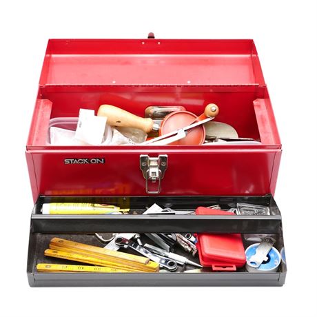 Stack-On 16” Toolbox with Assorted Tools