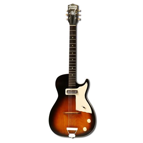 1960s Vintage Harmony H45 Stratotone Electric Guitar in Tobacco Sunburst