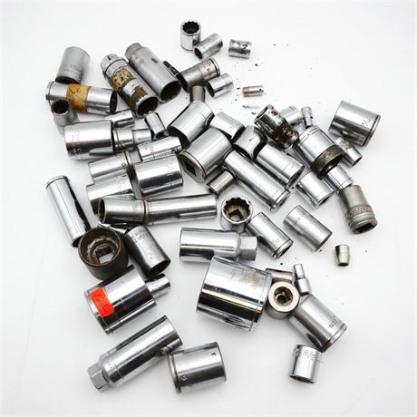 Assorted Sockets (Total of 58)