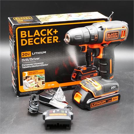 Black & Decker 20V Max Cordless Drill/Driver BDCDD120C