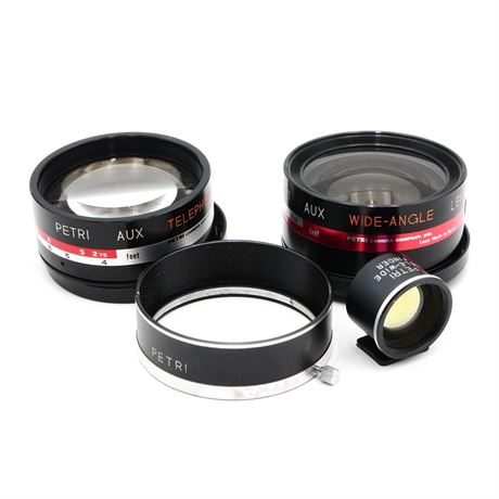 Vintage Petri Camera Lens Accessory Lot (Lot of 4)