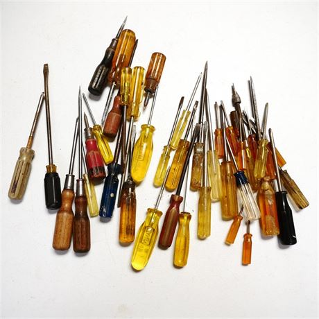 Assorted Screw Drivers (Total of 40)