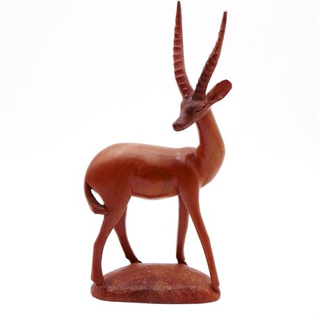 Carved Wooden Gazelle