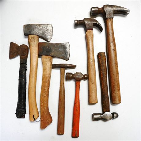 Assorted Hammers & Axes (Total of 8)