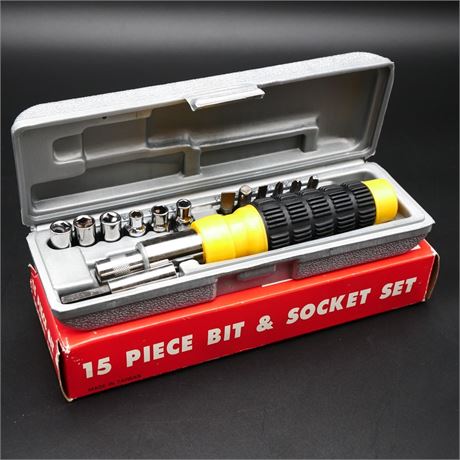15-Piece Bit & Socket Set