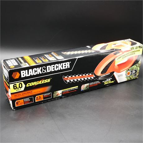 Black & Decker DS700 6 Volt Cordless Detail Shrubber